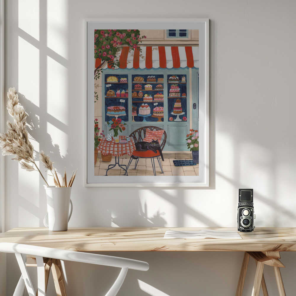 Bakery Cat Cafe, arte de Caroline Bonne Müller