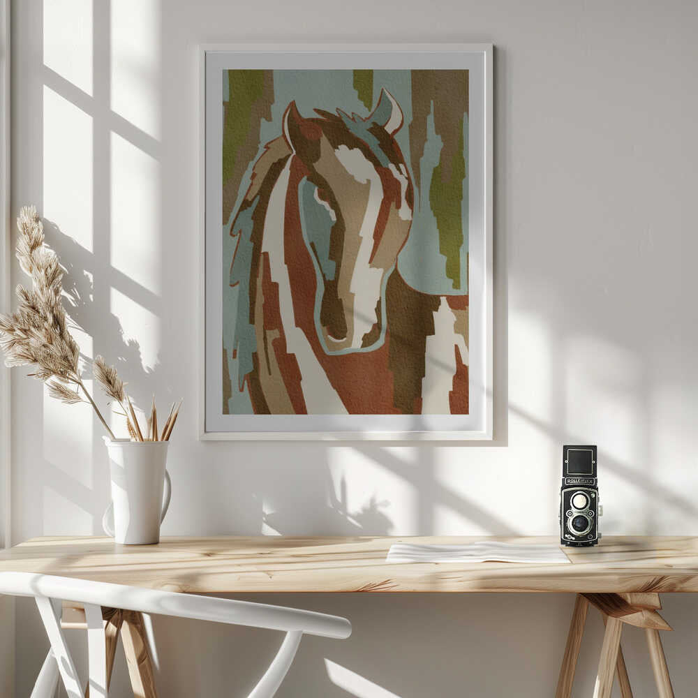 Abstract Horse Portrait, arte de Nikita Jariwala