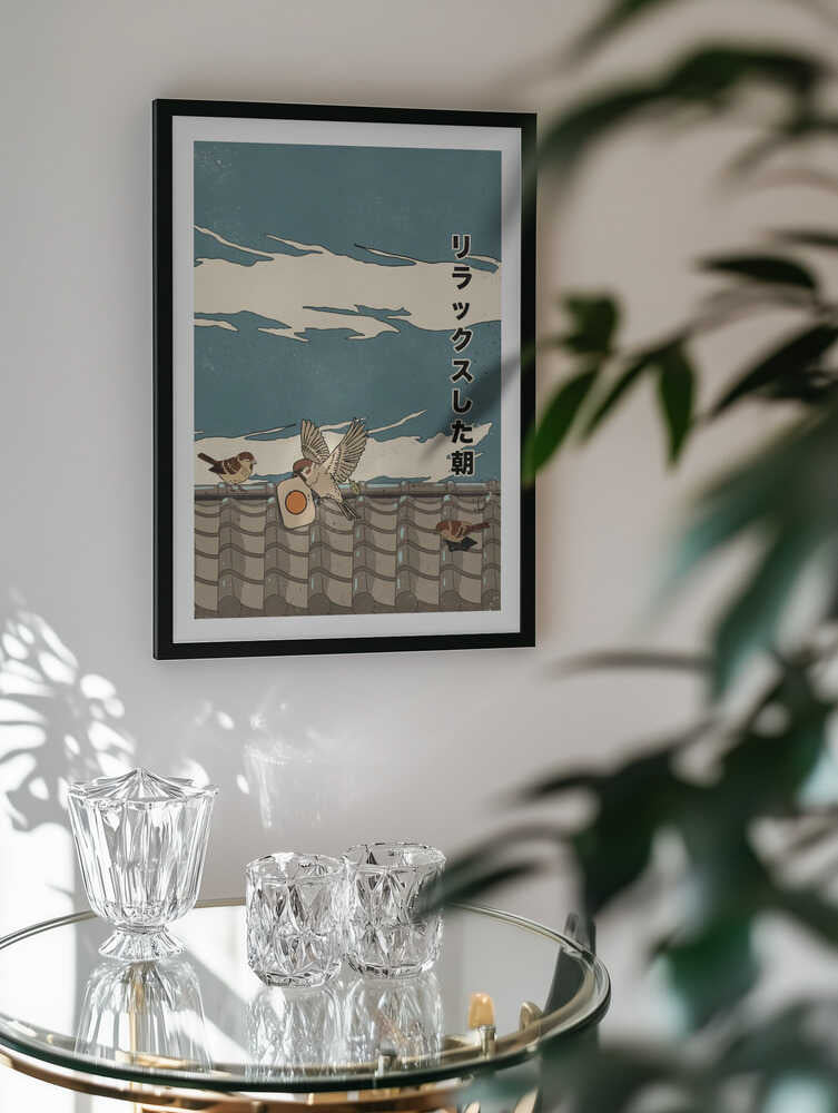 Relaxed Morning Sparrows, arte de Nicholas
