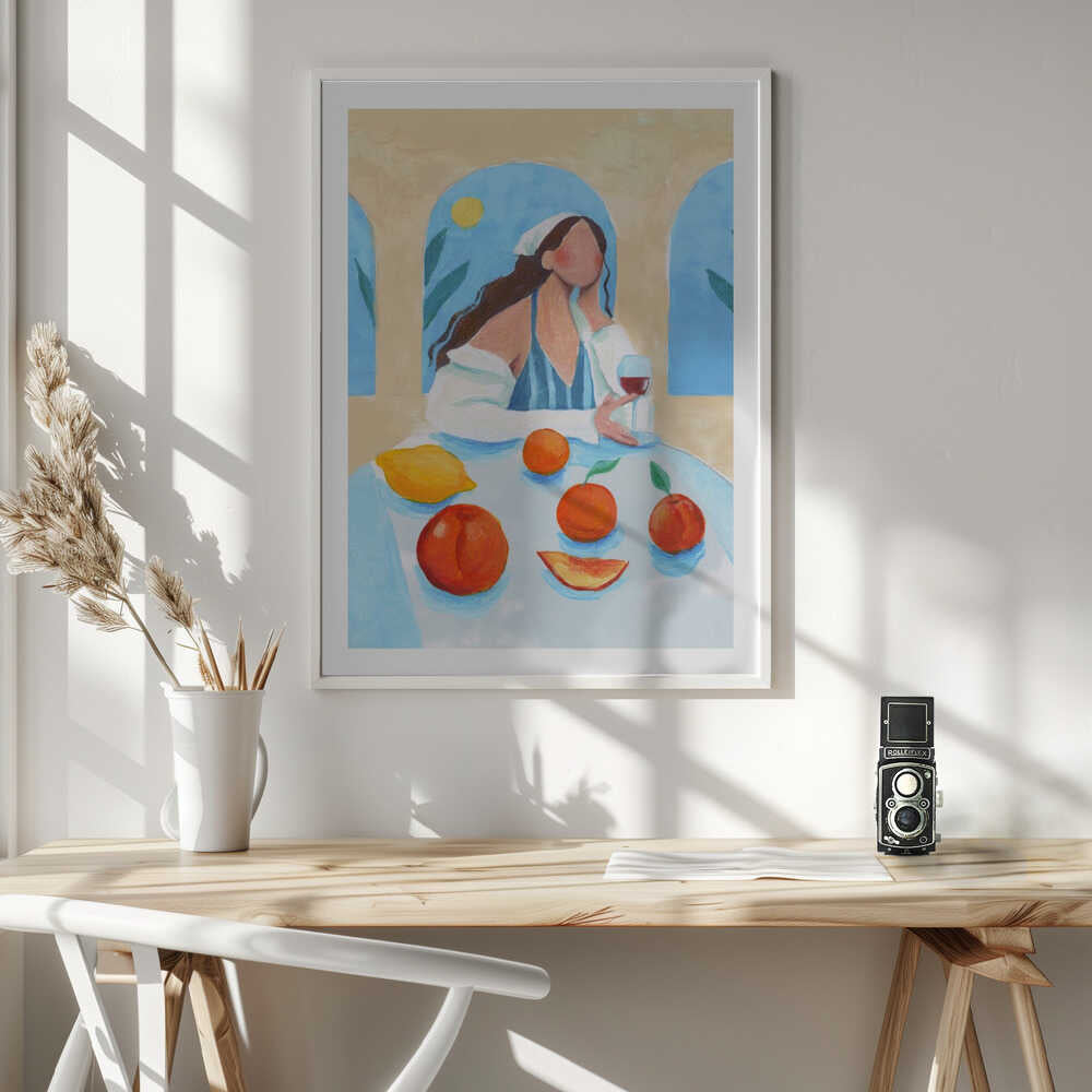 Girl with Peaches, arte de Petra Lizde