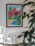 Pink Villa Pool Day, arte de Petra Lizde