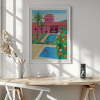 Pink Villa Pool Day, arte de Petra Lizde