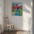 Pink Villa Pool Day, arte de Petra Lizde