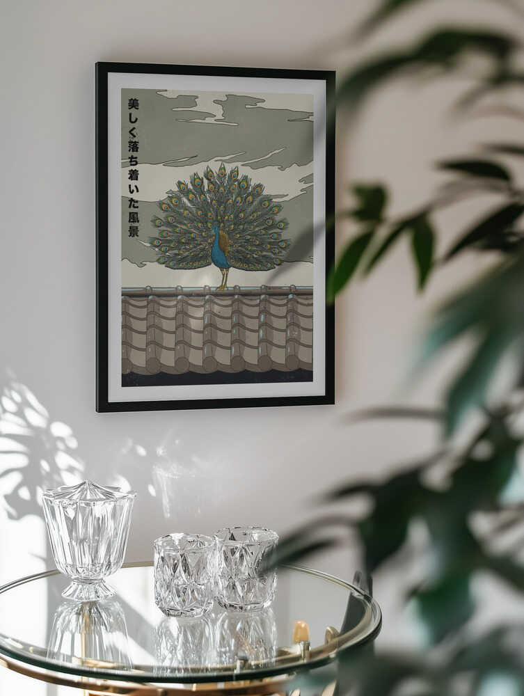 Elegant Japanese Peacock, arte de Nicholas
