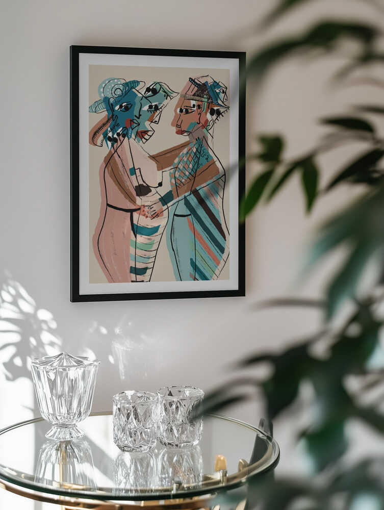 Abstract Women Embrace, arte de GIovanna Gil Alves