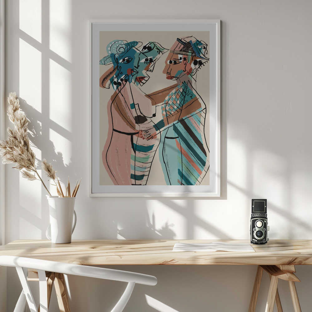 Abstract Women Embrace, arte de GIovanna Gil Alves
