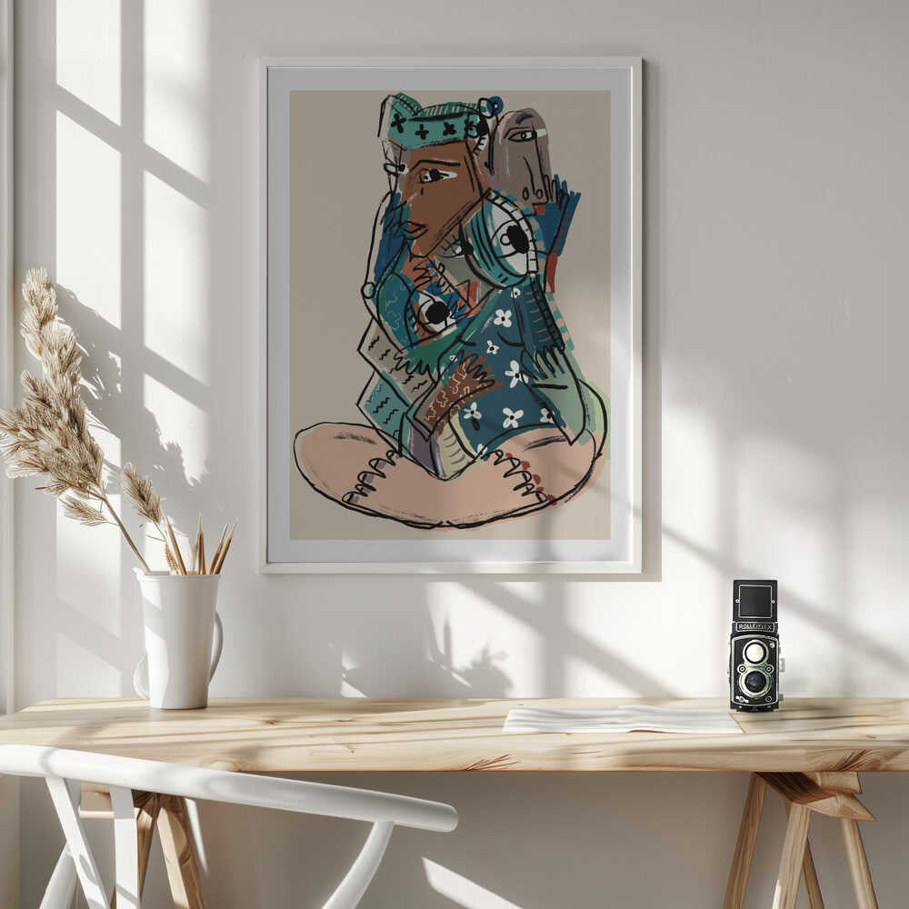 Abstract Reading Figure, arte de GIovanna Gil Alves
