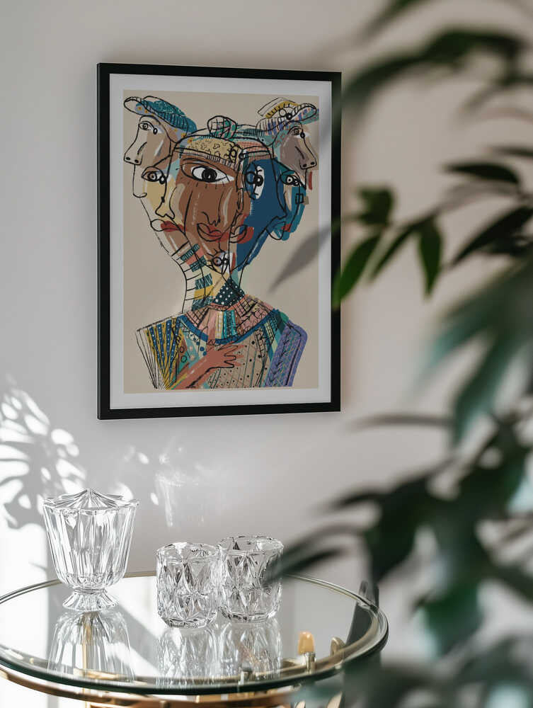 Multifaceted Faces, arte de GIovanna Gil Alves