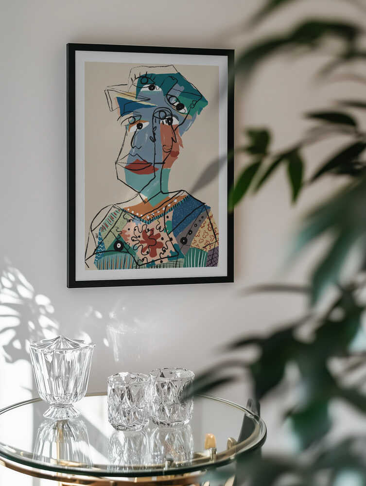 Abstract Cubist Portrait, arte de GIovanna Gil Alves