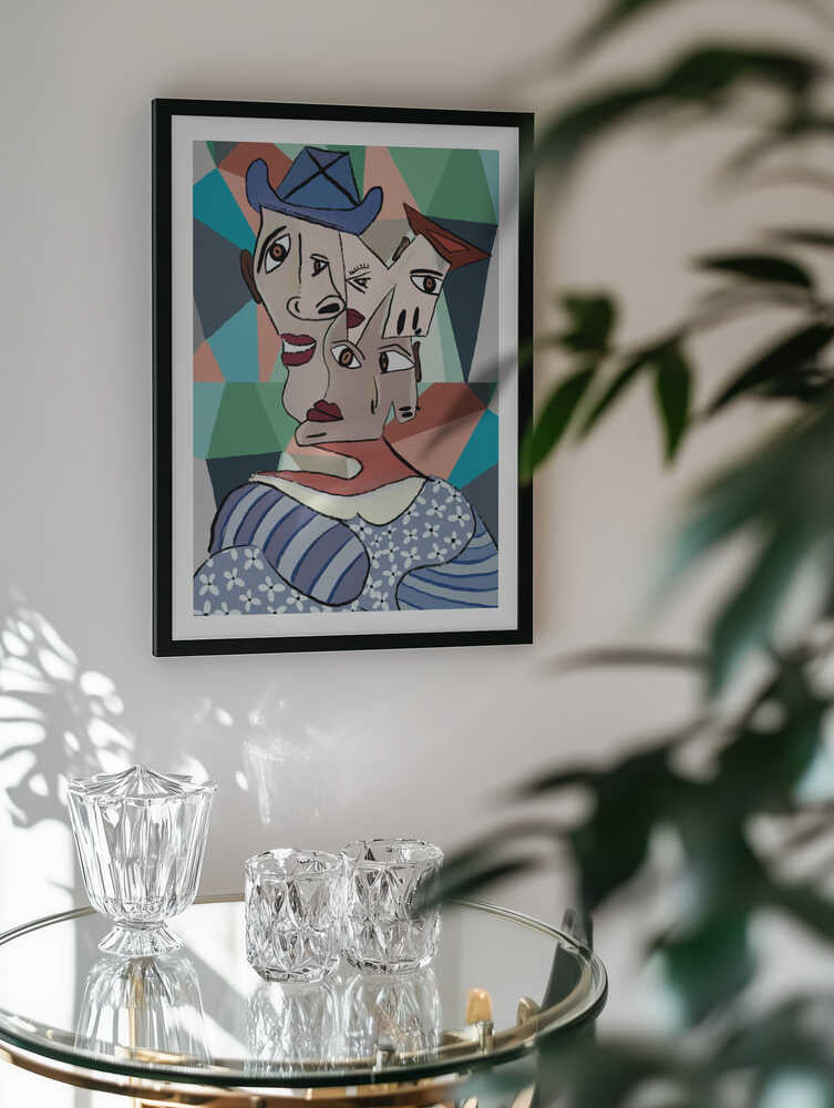 Colorful Cubist Portrait, arte de GIovanna Gil Alves