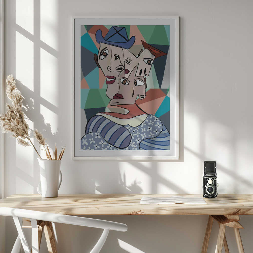 Colorful Cubist Portrait, arte de GIovanna Gil Alves
