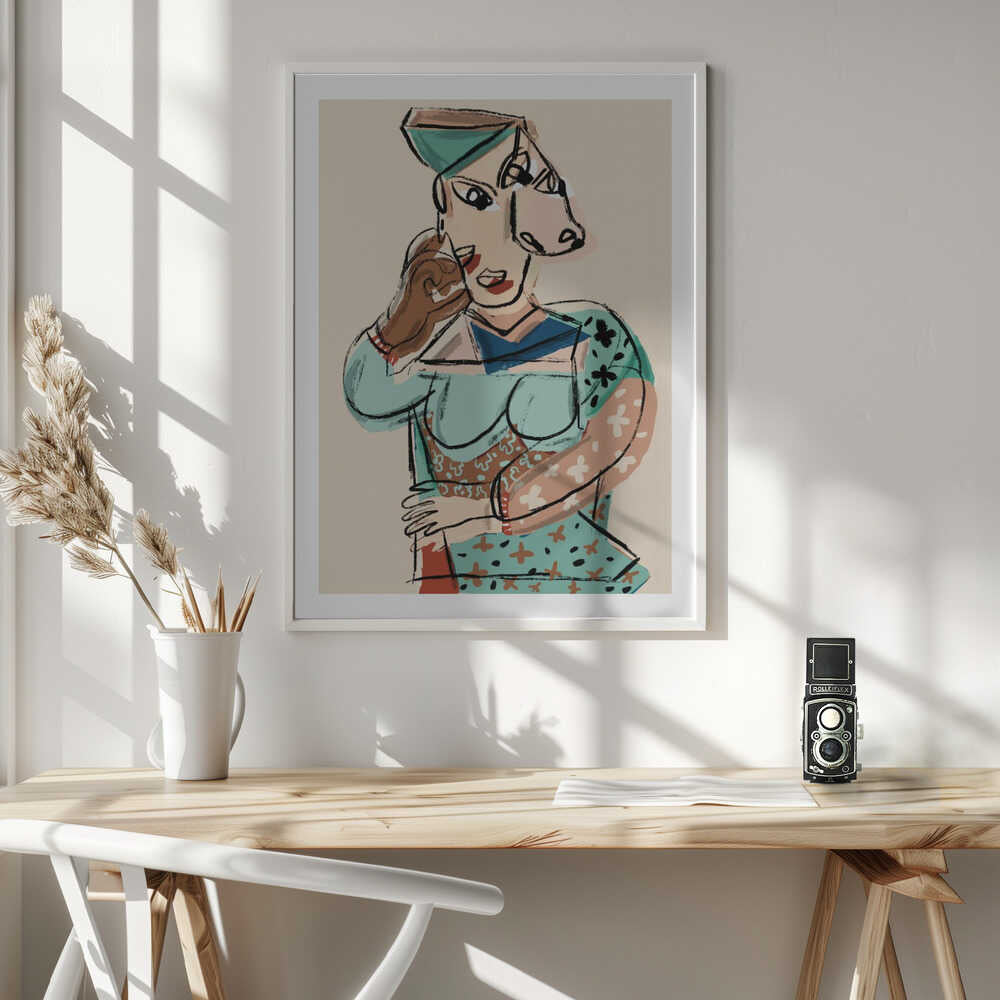 Cubist Woman Portrait, arte de GIovanna Gil Alves