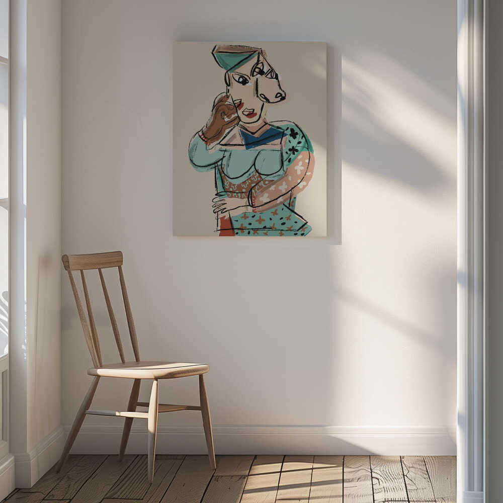 Cubist Woman Portrait, arte de GIovanna Gil Alves