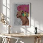 Woman with Vibrant Flowers, arte de GIovanna Gil Alves