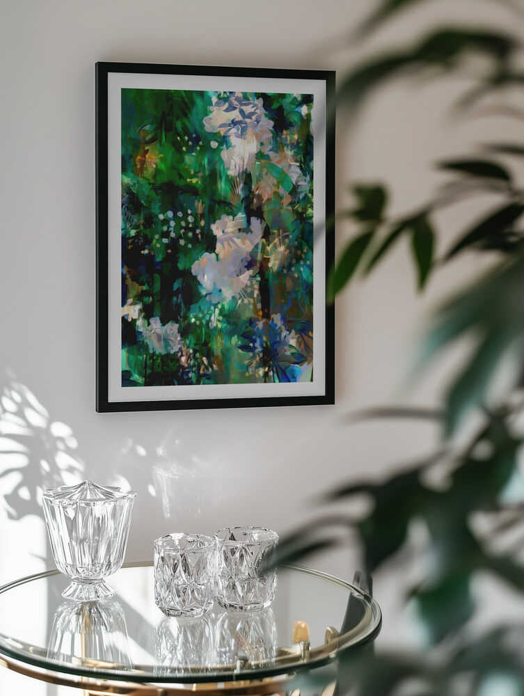 Lush Floral Abstraction, arte de Uma Gokhale