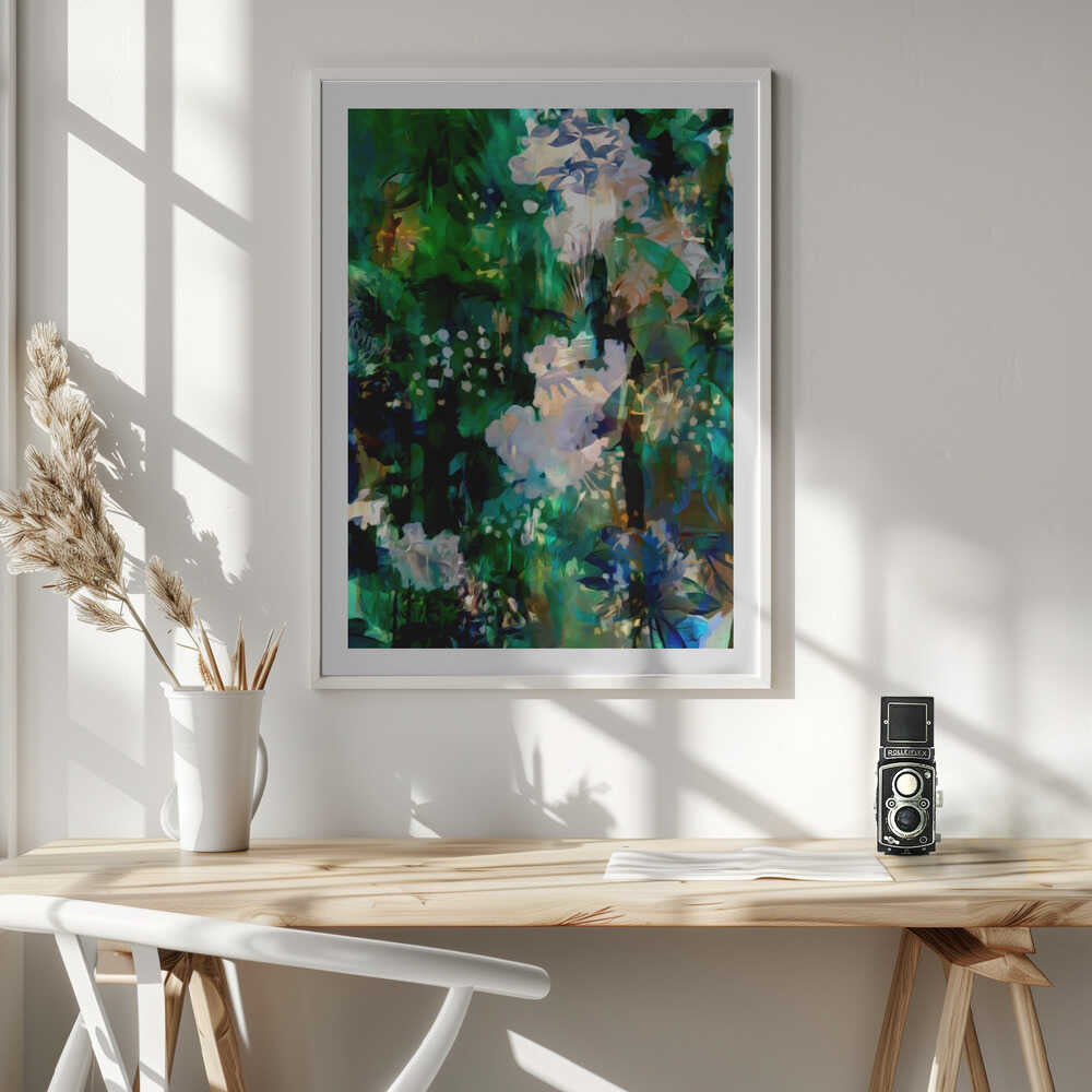 Lush Floral Abstraction, arte de Uma Gokhale
