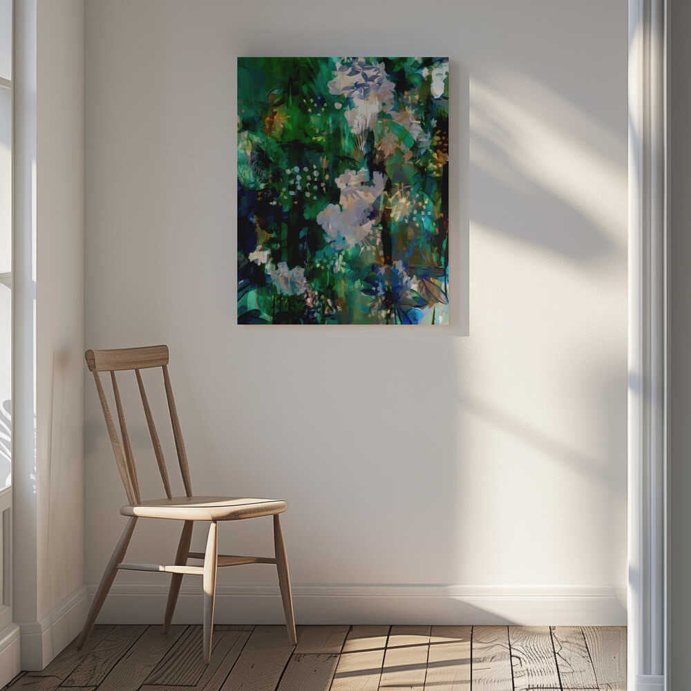 Lush Floral Abstraction, arte de Uma Gokhale