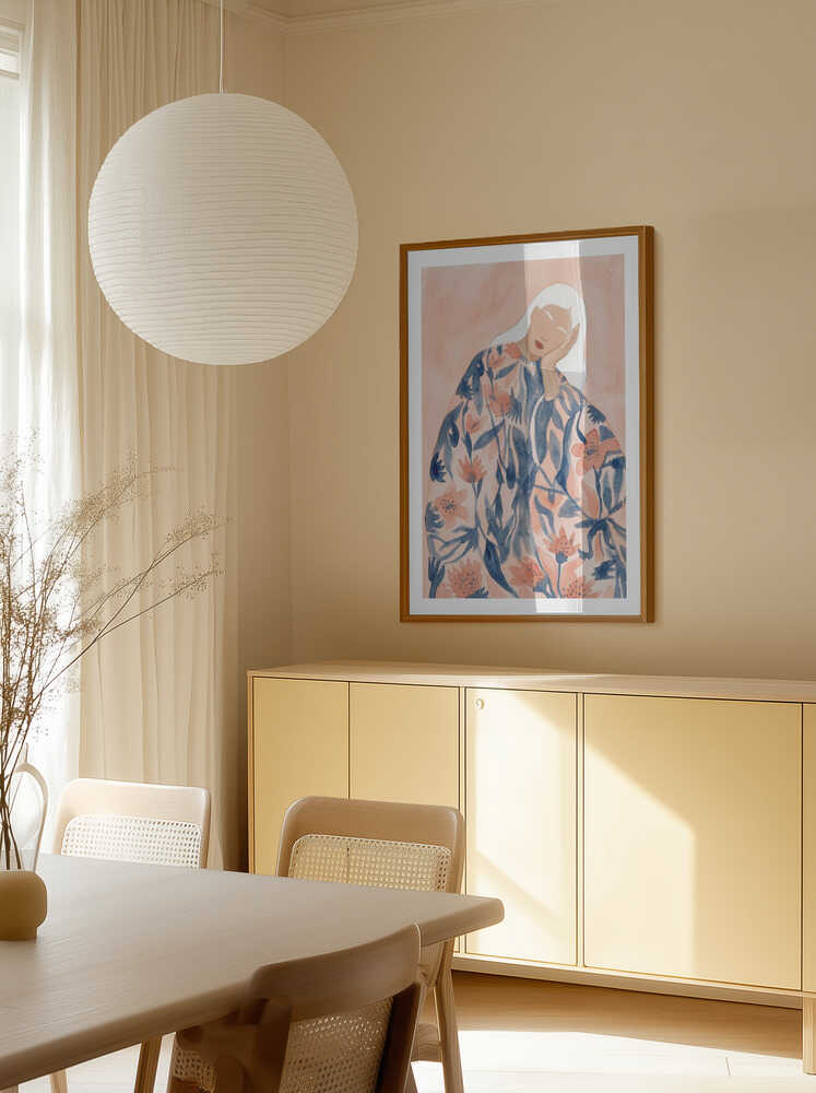 Floral Woman Dreaming, arte de Essa Van Reis