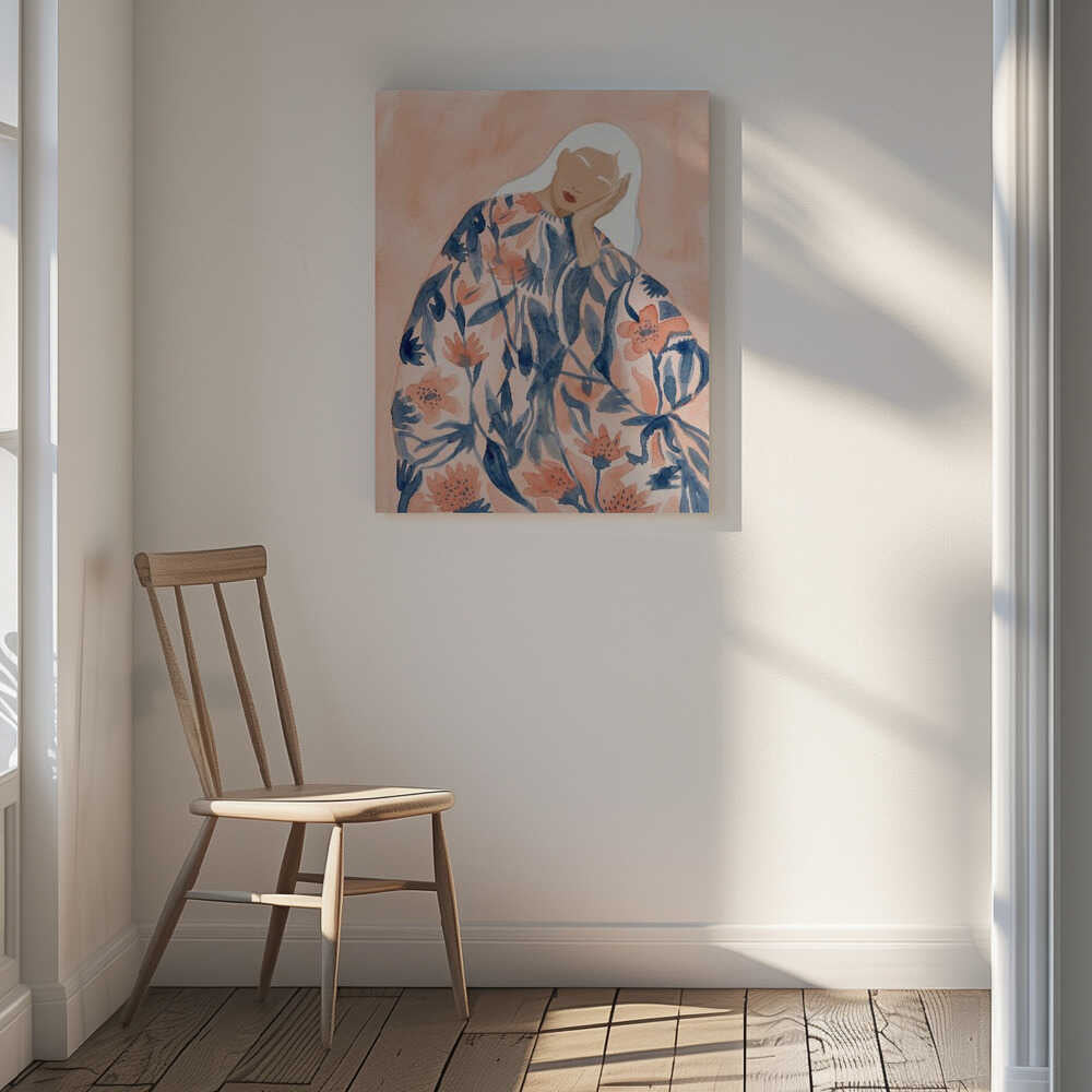 Floral Woman Dreaming, arte de Essa Van Reis