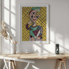 Vibrant Cubist Portrait, arte de GIovanna Gil Alves
