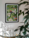 Tropical Kingfishers Magnolias, arte de Marja van den Hurk