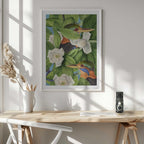 Tropical Kingfishers Magnolias, arte de Marja van den Hurk