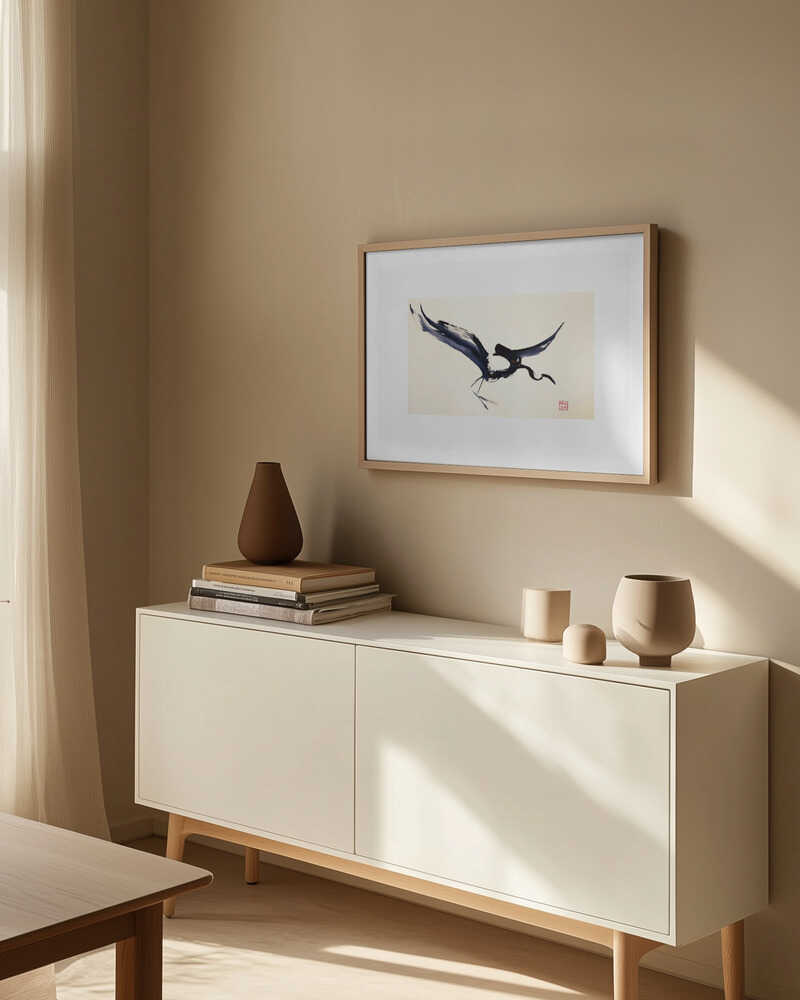 Flying Ink Crane