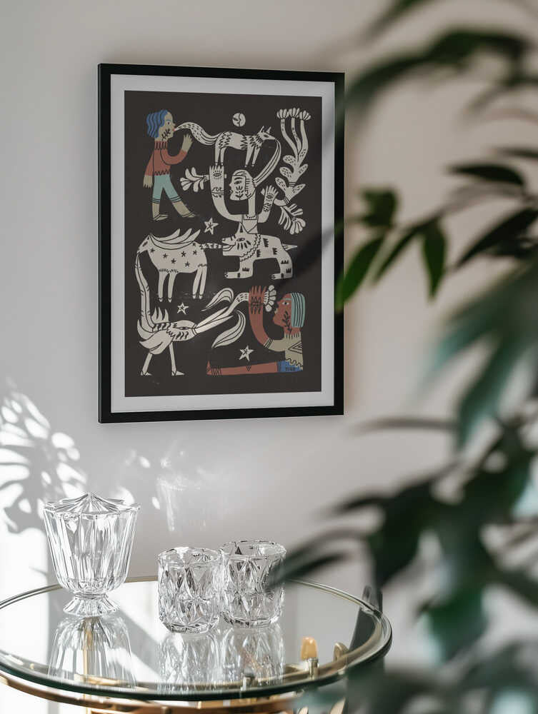 Tribal Spirit Animals, arte de Raipa Studio