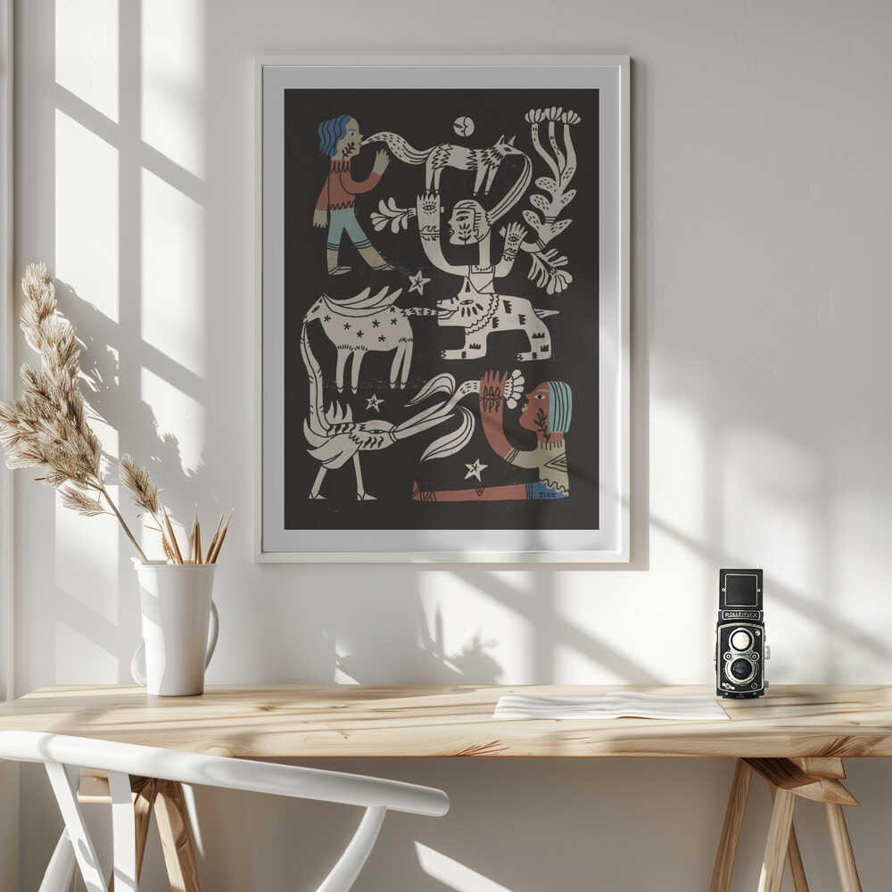 Tribal Spirit Animals, arte de Raipa Studio