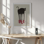 Funny Black Cat Boots, arte de The Art Concept