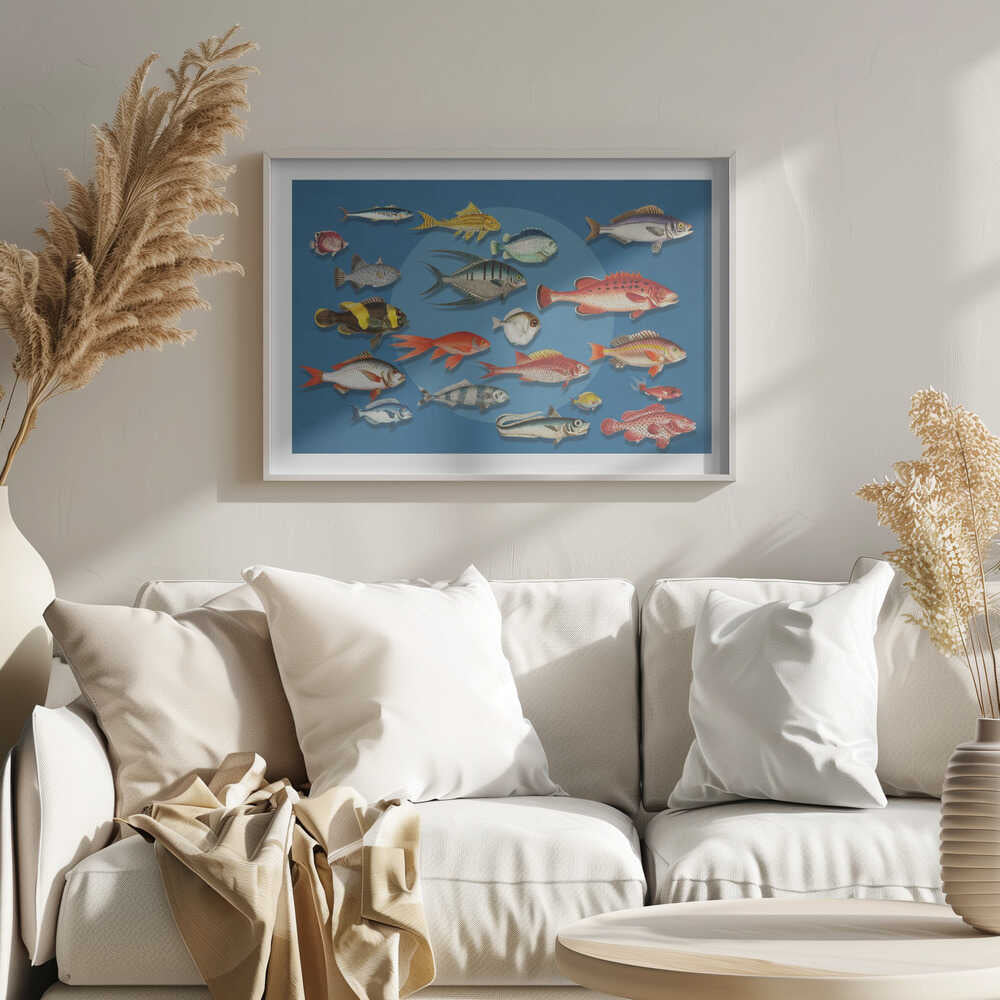 Colorful Marine Fish Collection, arte de Marja van den Hurk