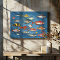 Colorful Marine Fish Collection, arte de Marja van den Hurk