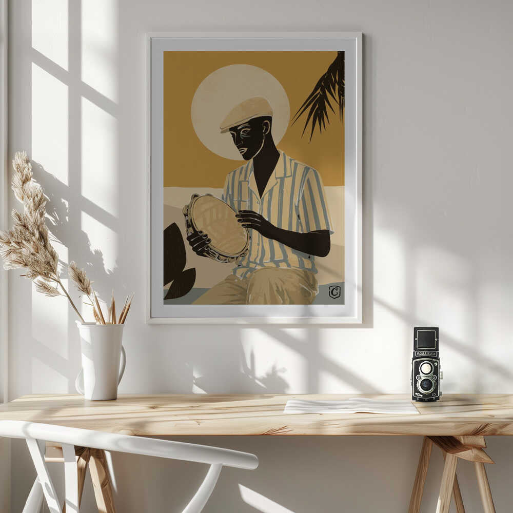 Tropical Tambourine Player, arte de Cannavaro