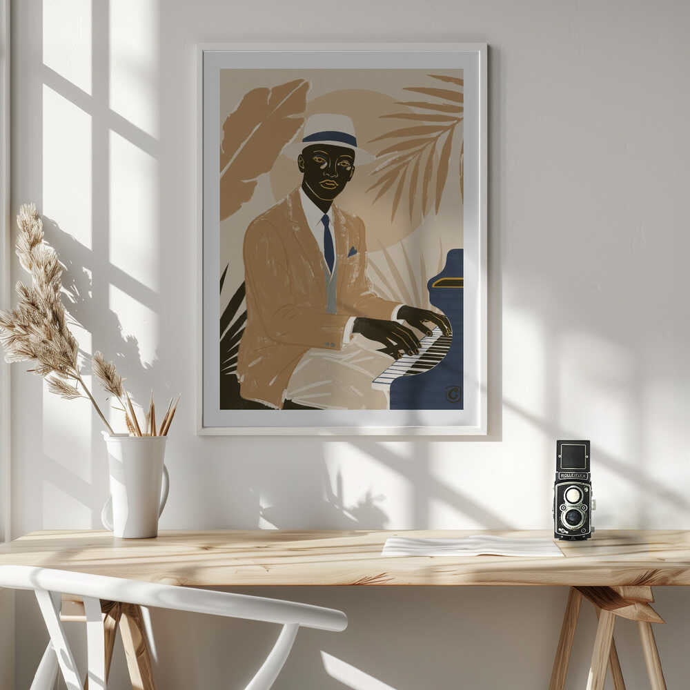 Dapper Jazz Pianist, arte de Cannavaro