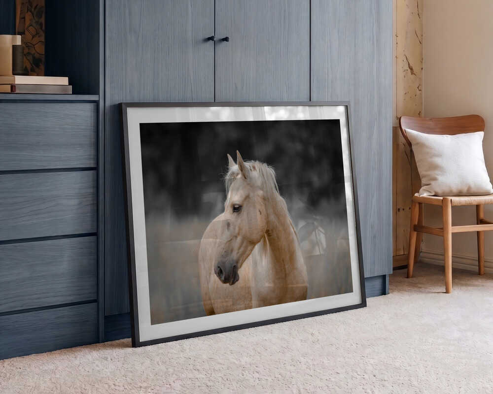 Serene Palomino Horse, arte de Linda Louw