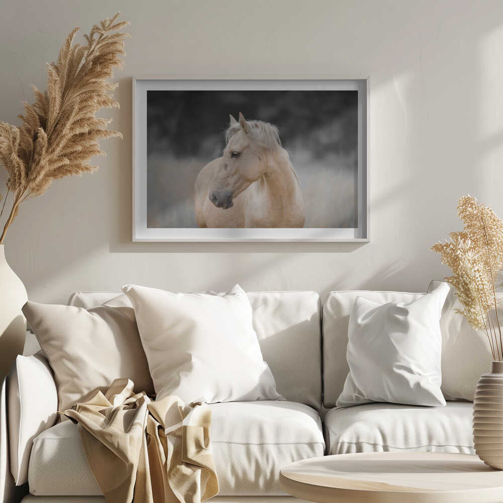 Serene Palomino Horse, arte de Linda Louw