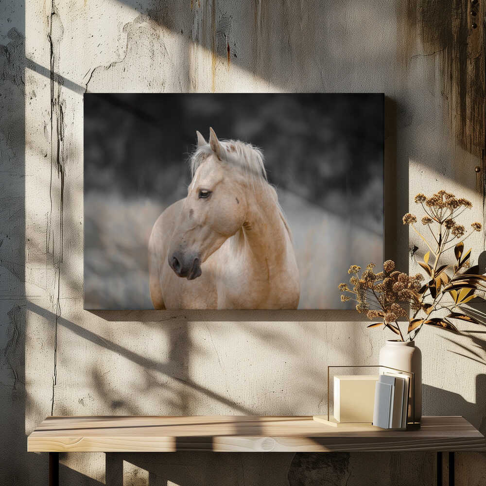 Serene Palomino Horse, arte de Linda Louw