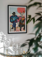 Cuban Men Musical Rooster, arte de Uma Gokhale