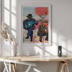 Cuban Men Musical Rooster, arte de Uma Gokhale