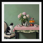 Cat's Tea Party, arte de Marja van den Hurk