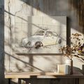 Moonlit Classic Car Sketch, arte de Lembayung senja studio [Vintage Poster]