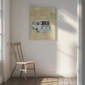 Vintage Camper Van Sketch, arte de Lembayung senja studio [Vintage Poster]