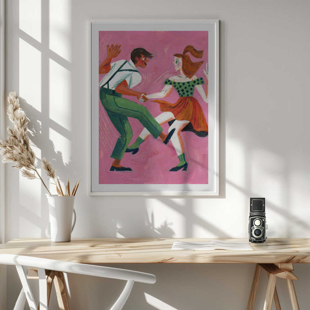 Swing Dance Couple, arte de HUGO