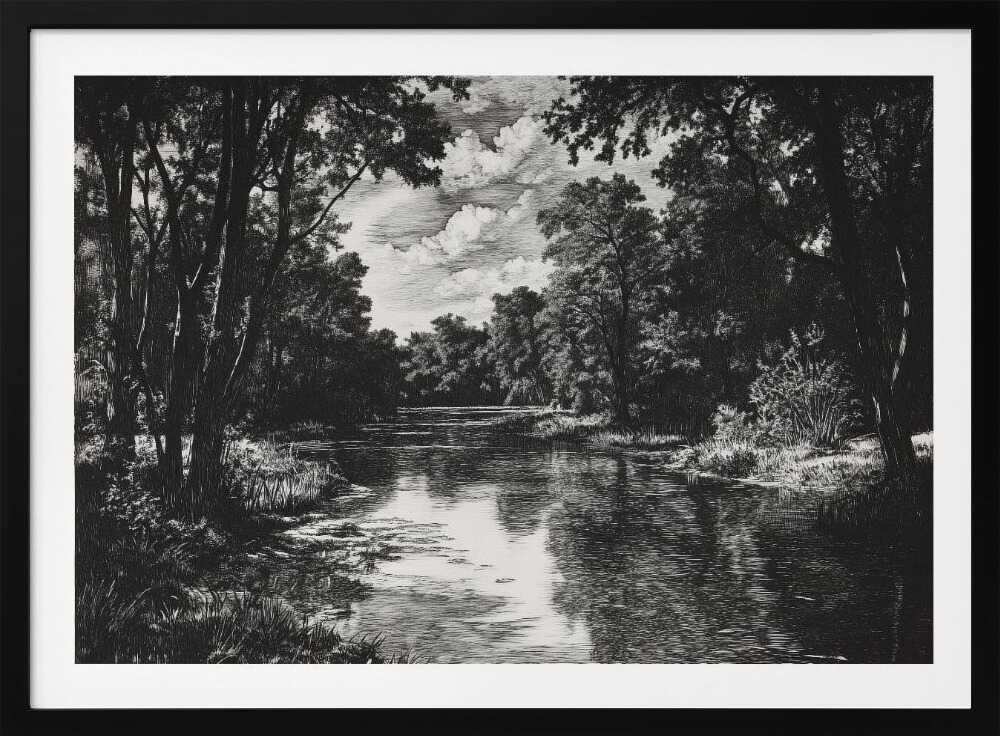 Deep Woods River, arte de Pictufy Studio IV