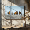 Wild Horses on Prairie, arte de Linda Louw