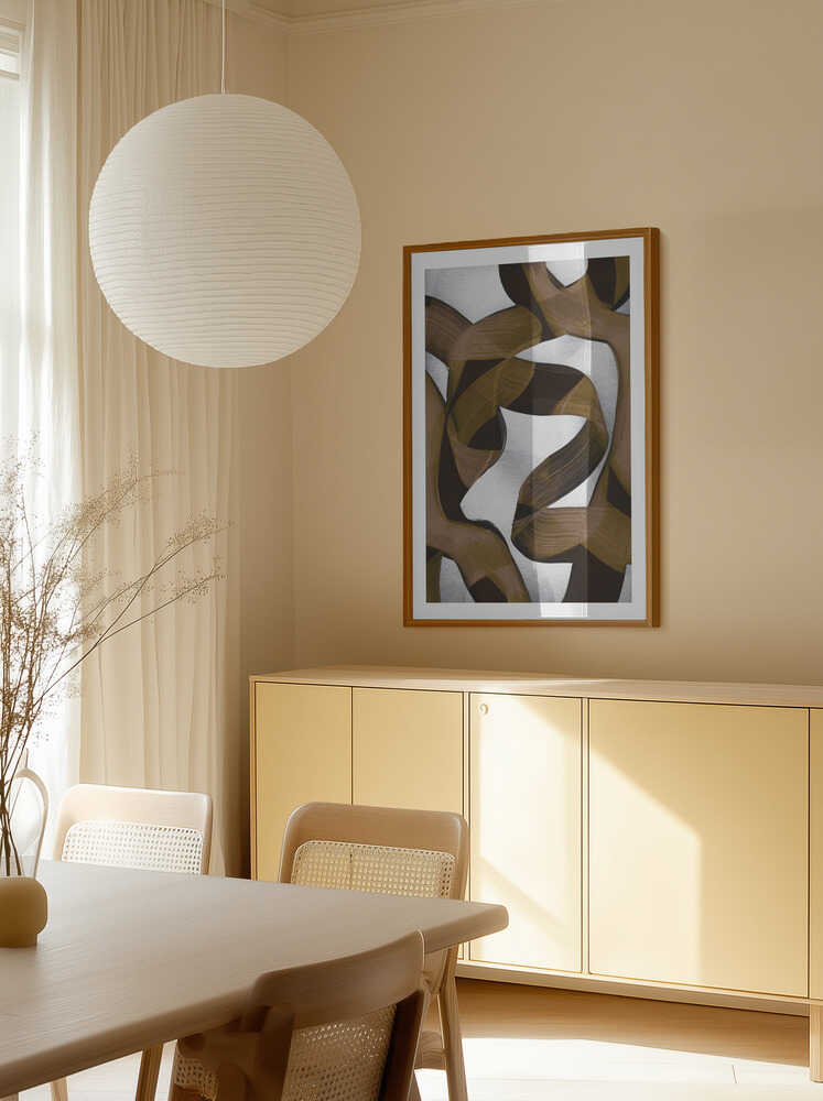 Brown Flowing Abstract