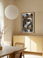 Brown Flowing Abstract