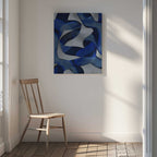 Flowing Indigo Curves