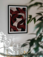 Elegant Red Swirls