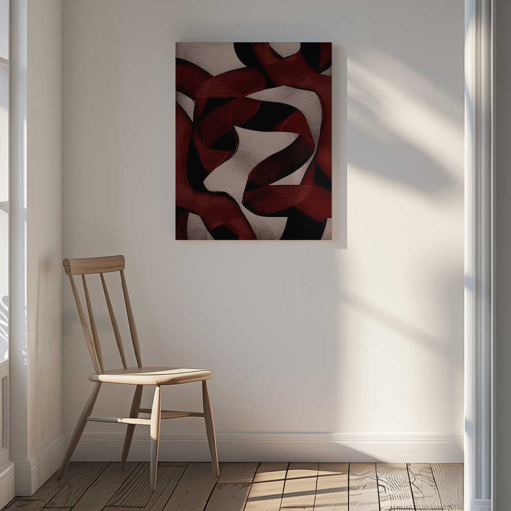 Elegant Red Swirls